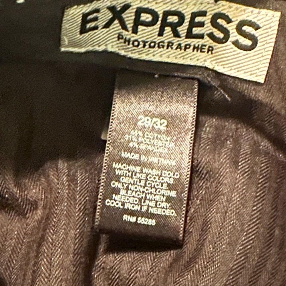 Express Photographer 36 Regular & 29/32 Men's Navy Suit - Picture 3 of 3